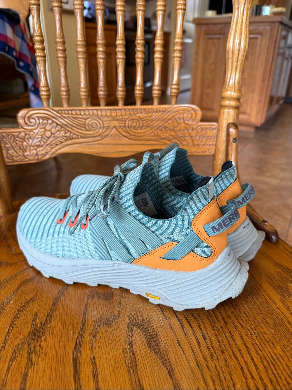 Merrell Embark Lace Harbor Grey Blue Women's Size 9W Sneakers - Picture 3 of 6